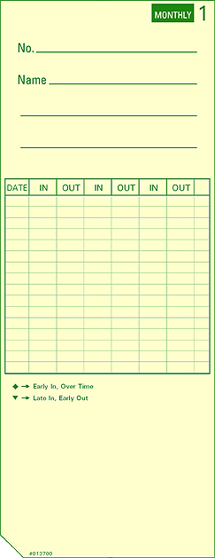 013700 Time Card