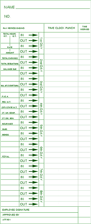ATT301 Time Card