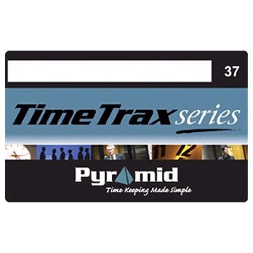 Pyramid TimeTrax series Magnetic Stripe Employee Badges - pack of 25