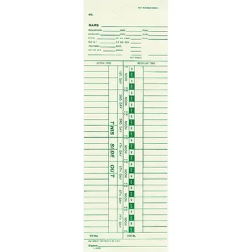 143698 Weekly Time Card