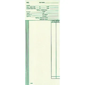 3000 Time Card
