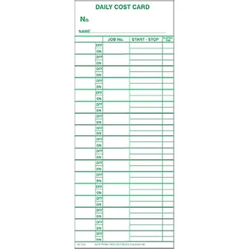 ATT312 Daily Cost Card, photo 2
