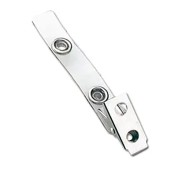 Clear Vinyl Strap Clip w/ 2-hole NPS Clip