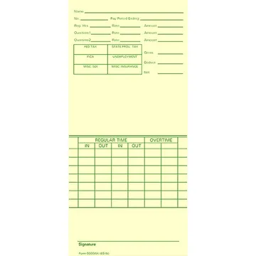 E6 Time Card