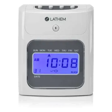 Lathem 400E Top-Feed Electronic Time Clock Bundle, photo 2