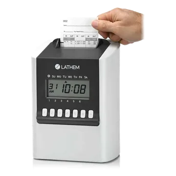 Lathem 700E Calculating Electronic Time Clock, photo 2