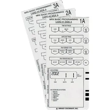 MRX Basic Programming Card Set