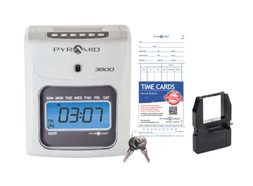 Pyramid 3800 Auto Totaling Time Clock