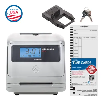 Pyramid 4000 Pro Auto Totaling Time Clock